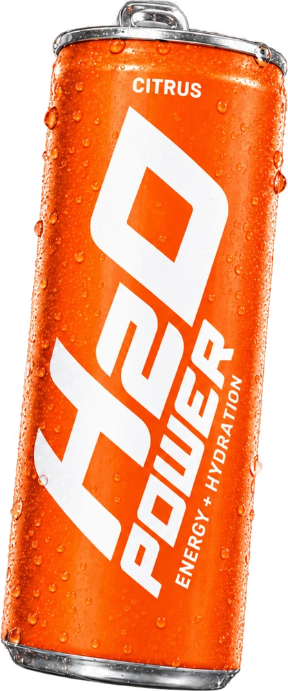 Citrus Burst H2O Power can with English label