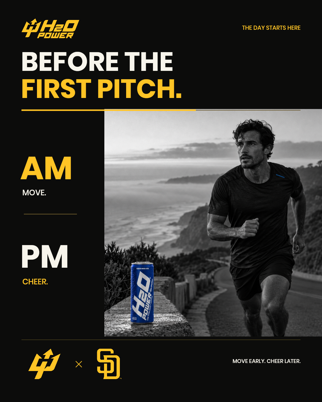 Before the first pitch — H2O Power Padres campaign