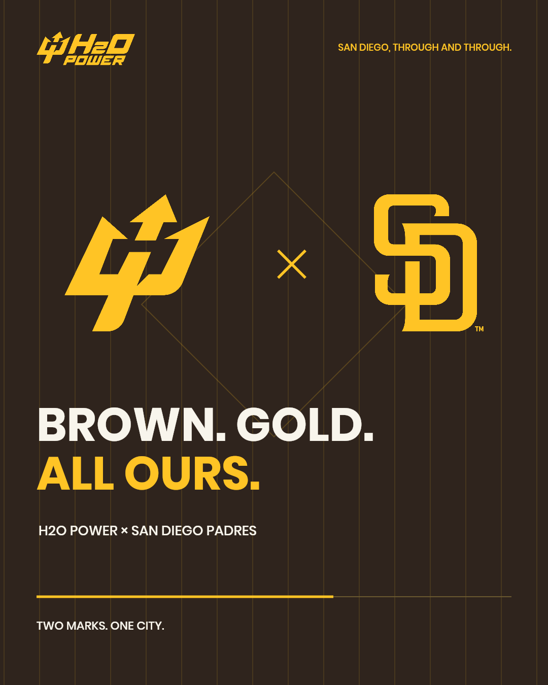Our colors — H2O Power Padres campaign