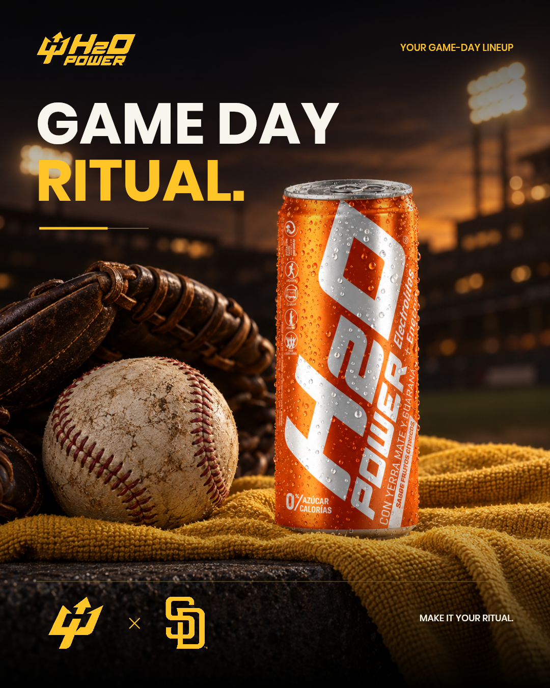 Game day ritual — H2O Power Padres campaign