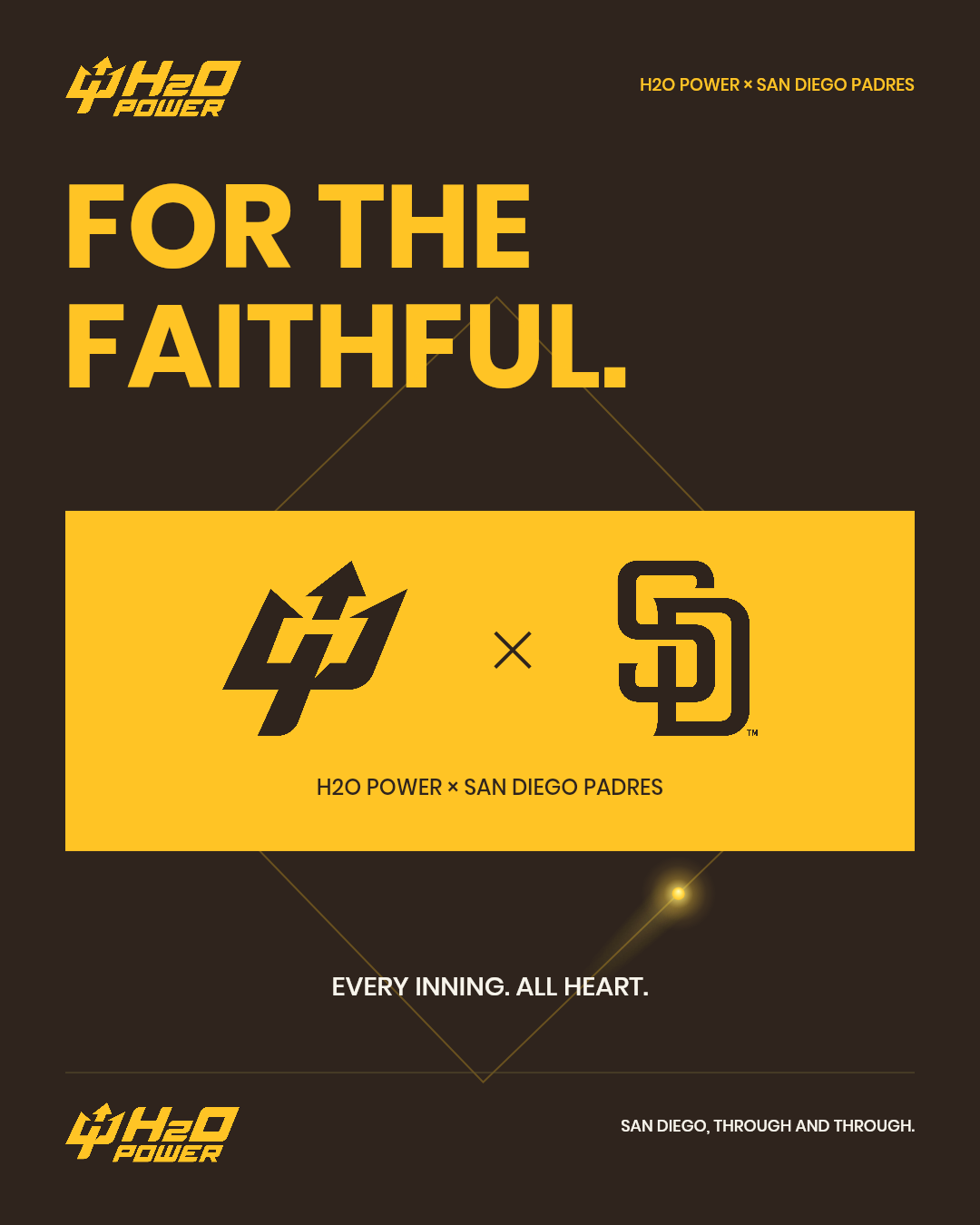For the faithful — H2O Power Padres campaign